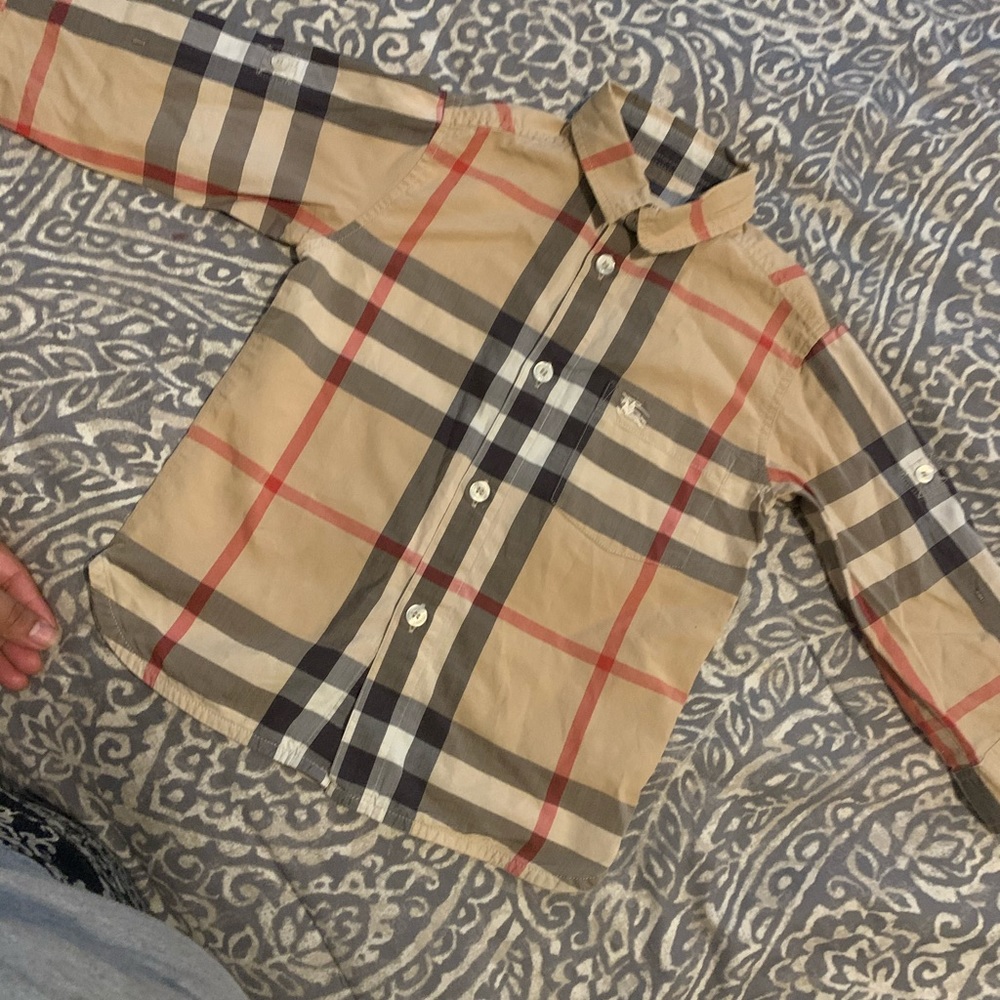 baby boy burberry shirt